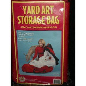 St. Nicks Yard Art Holiday Christmas Storage Bag Red Organize Outdoor 36" x 15"